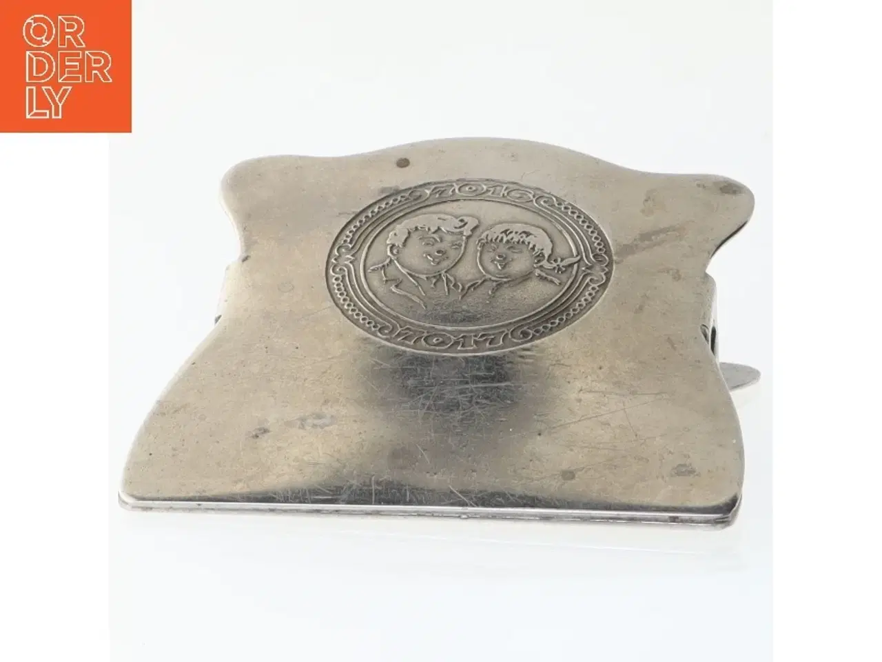 Billede 2 - Antik metalklemme (str. 6x6 cm)