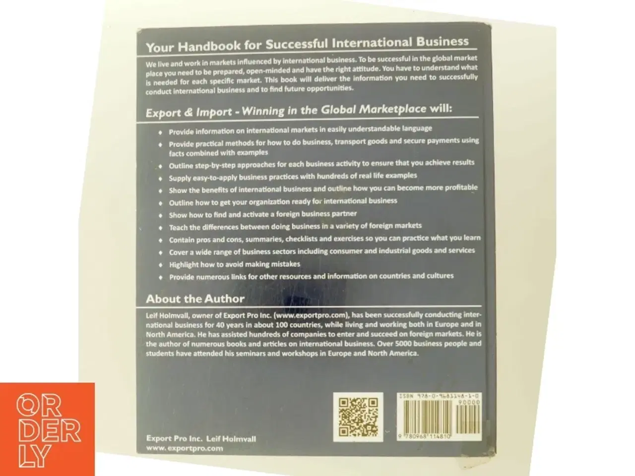 Billede 3 - Export and Import af Leif Holmvall (Bog)