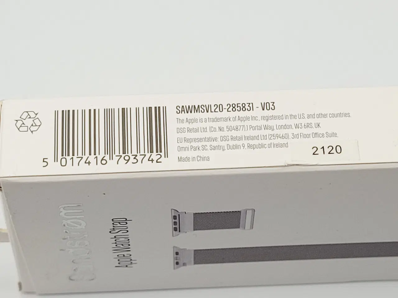 Billede 4 - ⭐️· ⌚️ Sandstrøm Apple Watch Rem - Mesh Sølv 