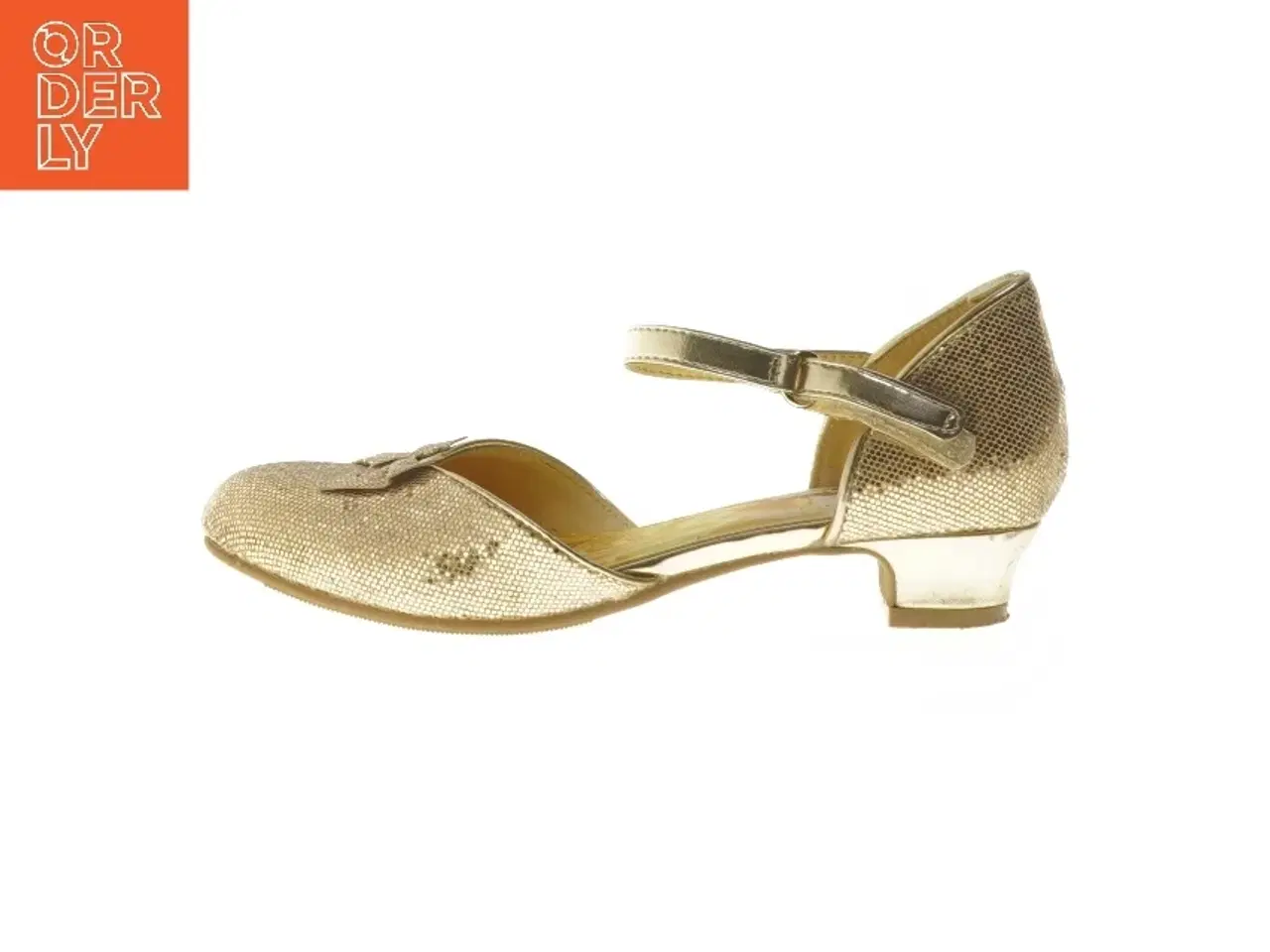 Billede 1 - Guld sko med rem, str. 32 fra Disney (str. 32 )