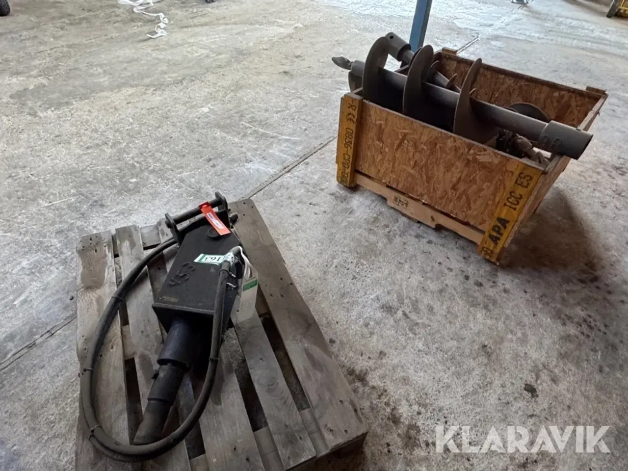 Billede 4 - Hydrauliske jordbor til gravemaskine