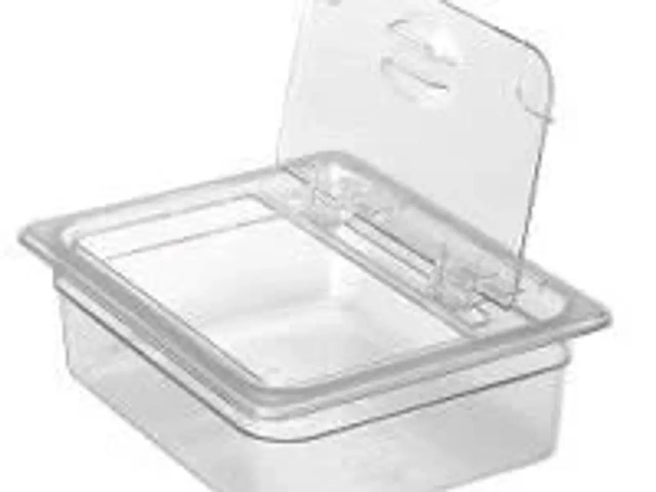 Billede 1 - 6 stk. Låg m/klap og håndtag 1/3 GN klar plast Cambro