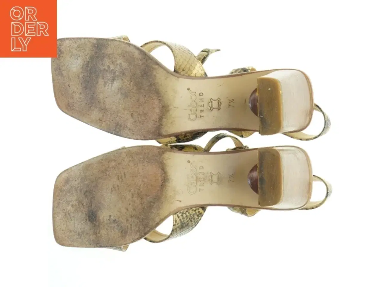 Billede 4 - Slangeskinds sandaler med hæl fra Gabor (str. 41 )