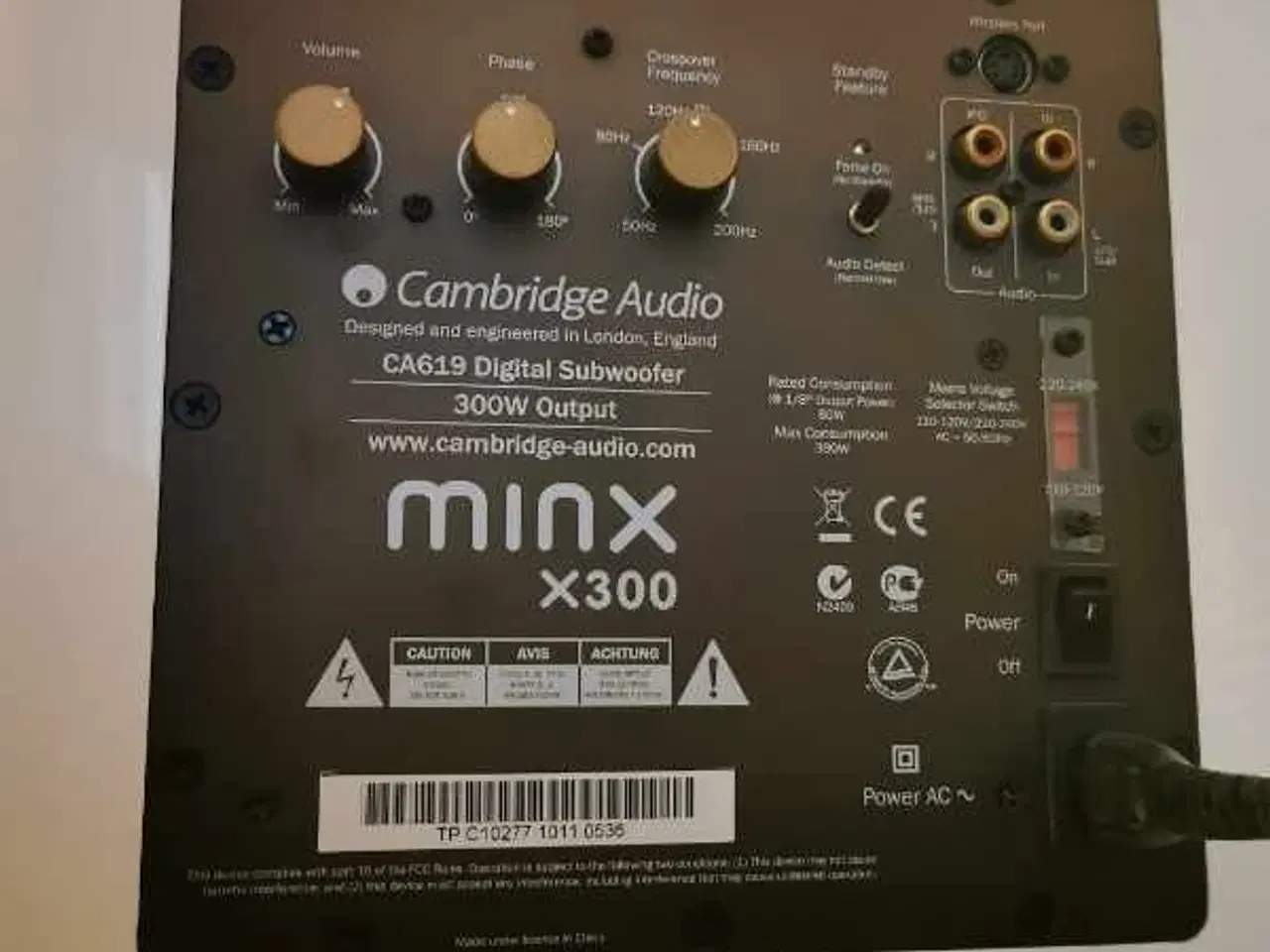Billede 2 - "Cambridge Audio X300" subwoofer. Aalborg.
