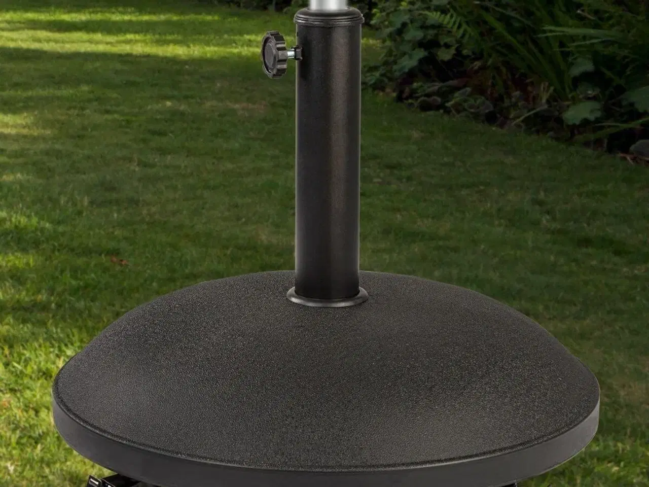 Billede 2 - Aktive parasolfod med hjul - cement/stål, 50 × 34 × 50 cm
