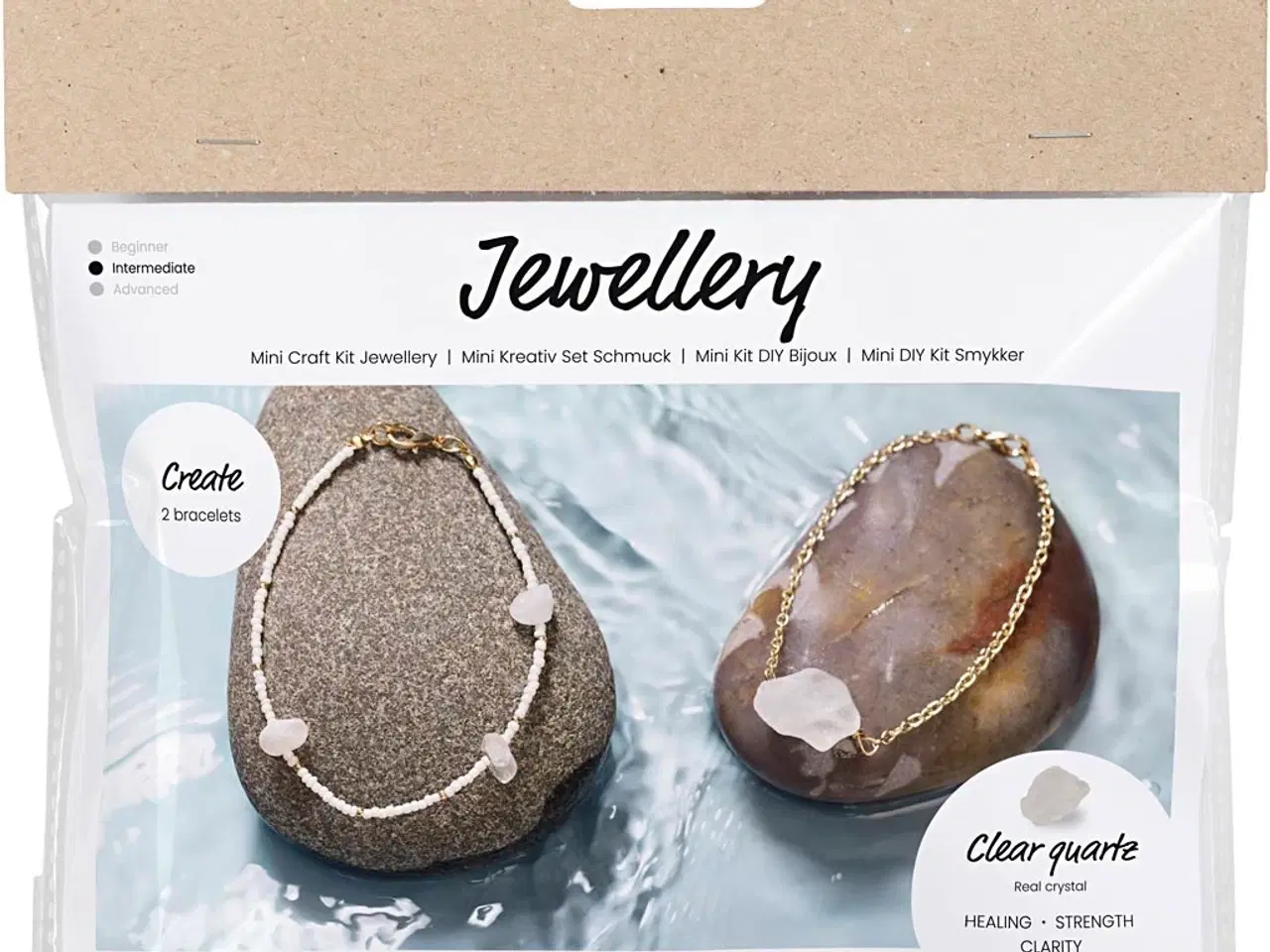Billede 1 - DIY Kit til Bjergkrystalarmbånd - Skab Unikke Smykker