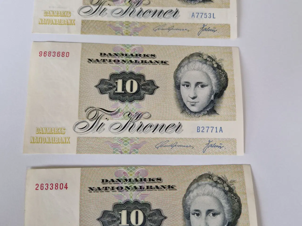 Billede 2 - Danske 10kr sedler 