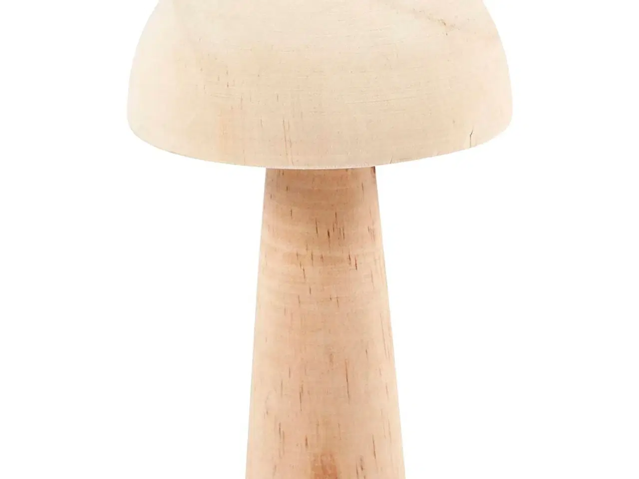Billede 1 - Dekorativ Paddehat i Lyst Træ - 14 cm Høj
