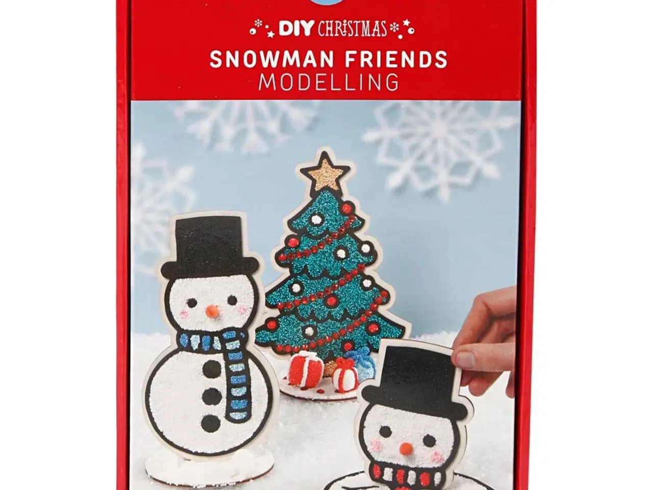 Billede 1 - Snemand og Juletræ Kreativt Materialesæt