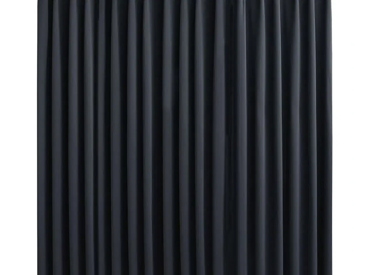 Billede 2 - Mørklægningsgardin med kroge 290 x 245 cm sort