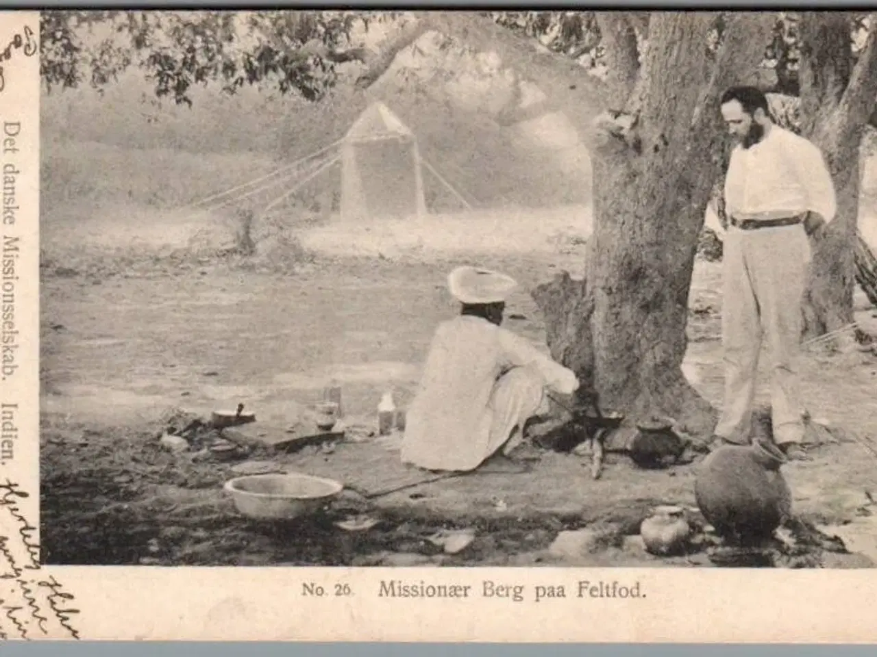 Billede 1 - Det danske Missionsselskab  - Missionær Berg på Feltfod -  Indien - Missioner  - Brugt
