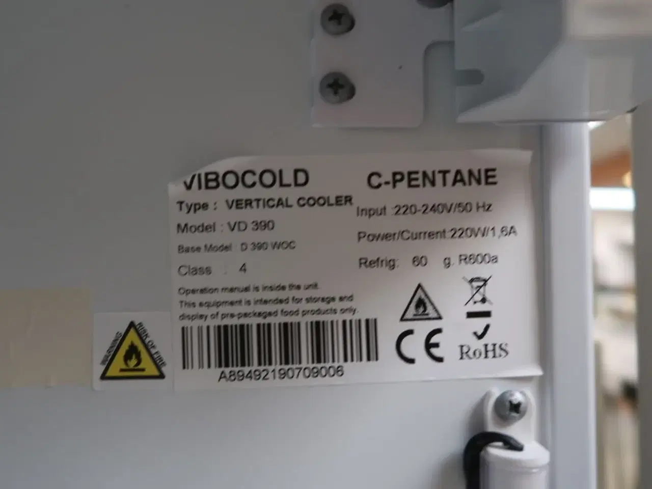 Billede 4 - Display Køleskab, Vibocold VD 390