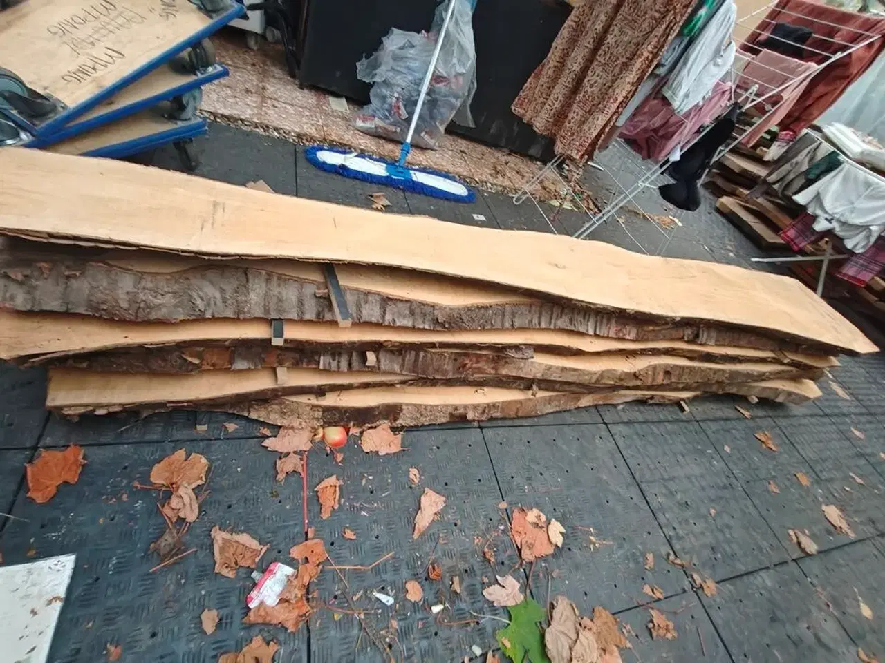 Billede 2 - 6 stk. Bøgetræsplanker str. 280 x 45 / 36 x 5,2