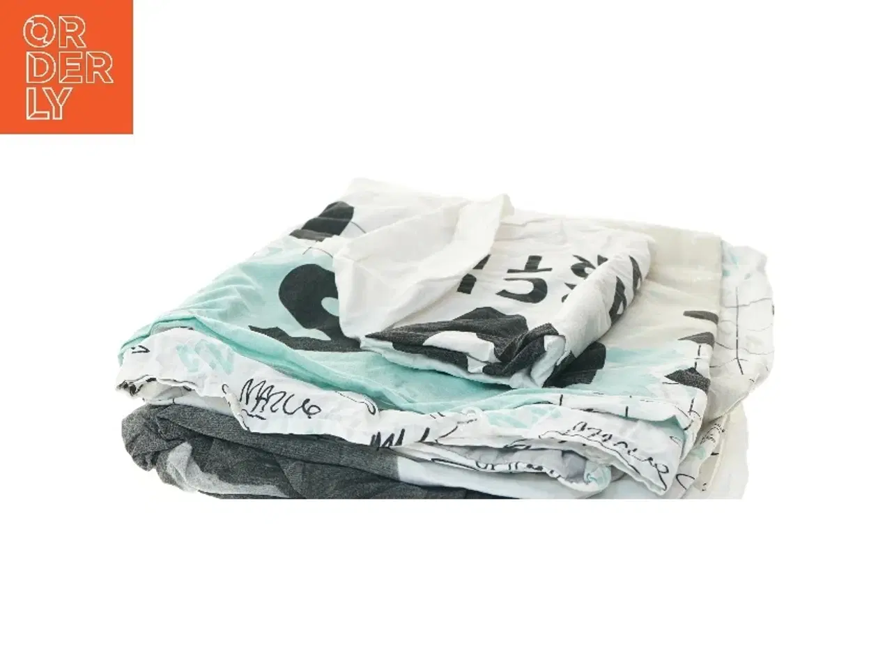 Billede 3 - Dyne- og pudebetræk med print af Marcus og Martinus (str. pude 65x53, dyne 260x110 cm)