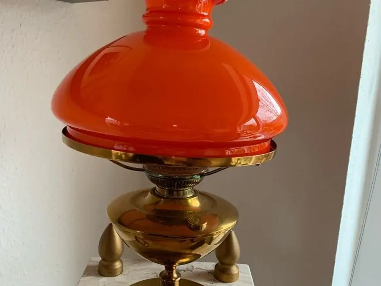 Billede 2 - Antik Petroleums lampe