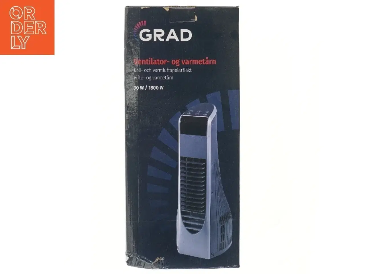 Billede 1 - Ventilator og varmeblæser tårn fra Grad (str. 45 cm)