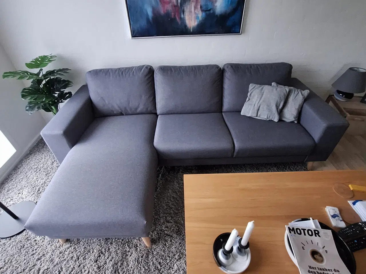 Billede 1 - Sofa med chaiselong 