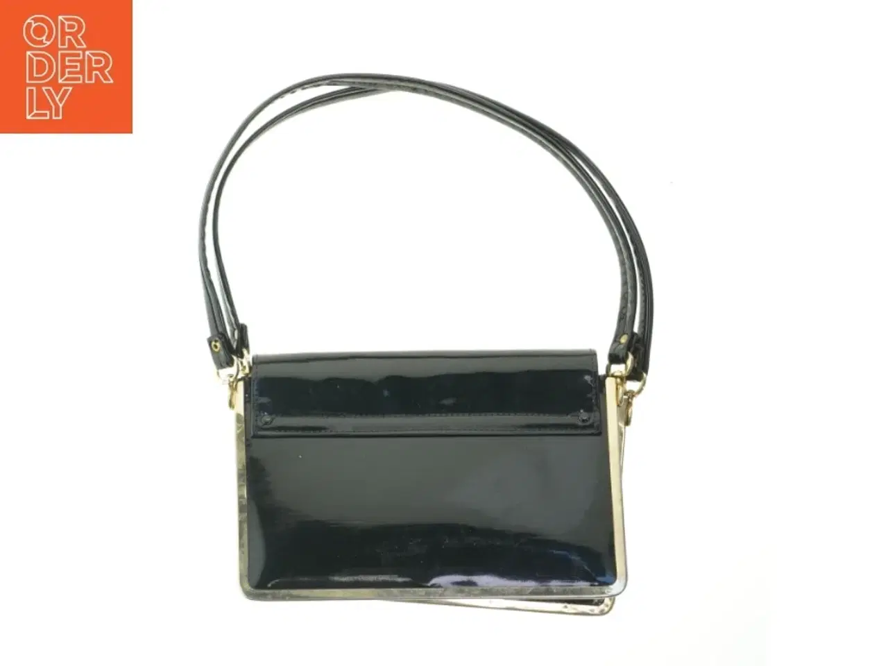 Billede 2 - Sort håndtaske (str. 24x17 cm)