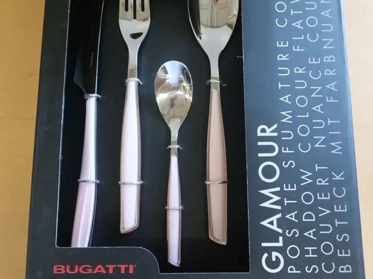 Billede 1 - 24 stk. BUGATTI glamour rosa lotus bestik