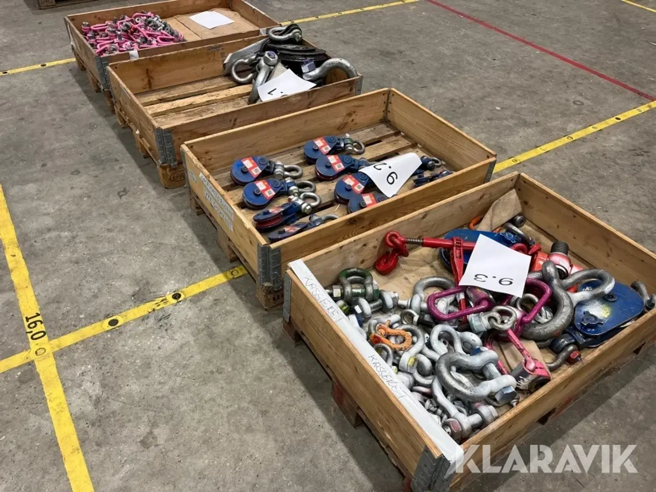 Billede 2 - Kasteblokke og svirveløjebolte 4 paller