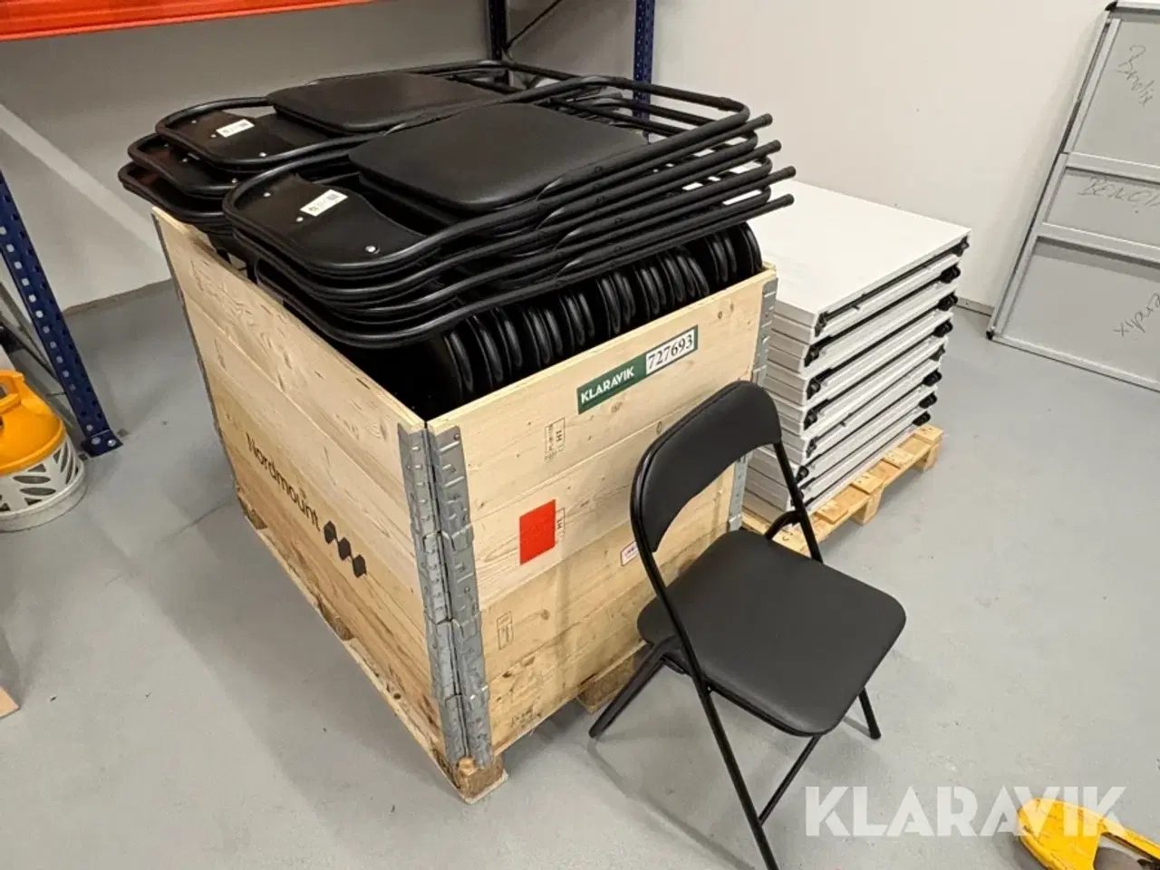 Billede 2 - Foldeborde og klapstole - 63 dele