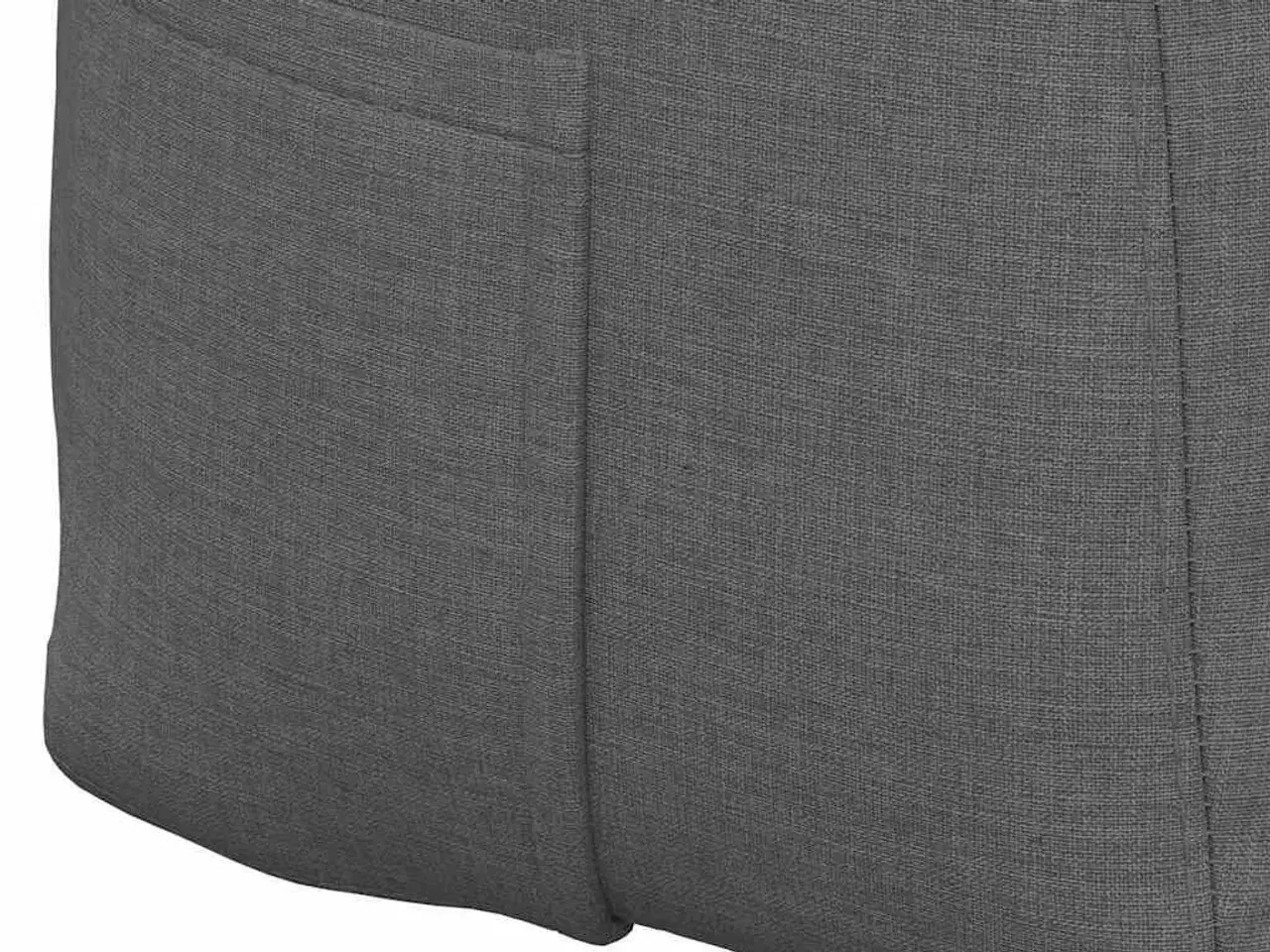 Billede 9 - Rygpude Mørkegrå 140 x 24 x 50 cm Stof