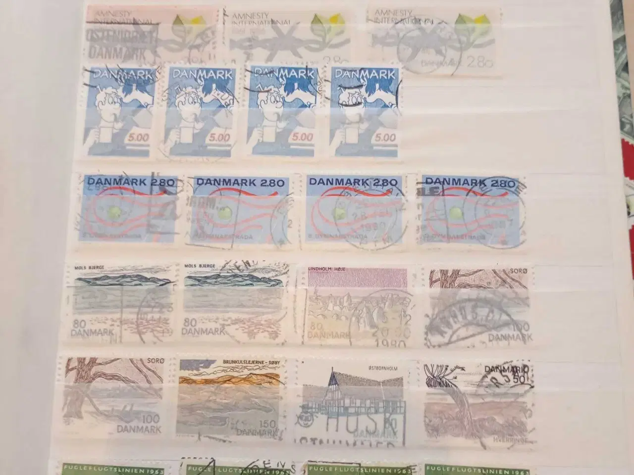 Billede 9 - indstiksbog med danske frimærker 