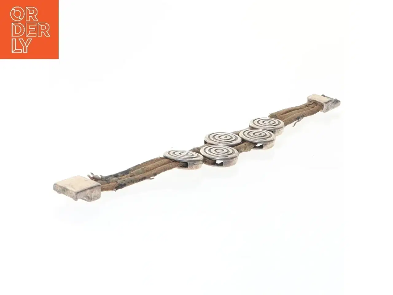 Billede 1 - Korkarmbånd med metal dekoration (str. 20 cm)