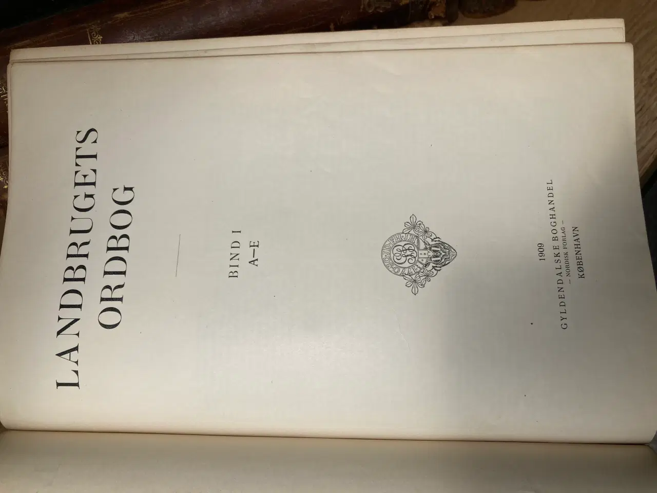 Billede 2 - Landbrugets-ordbog udgivet 1908