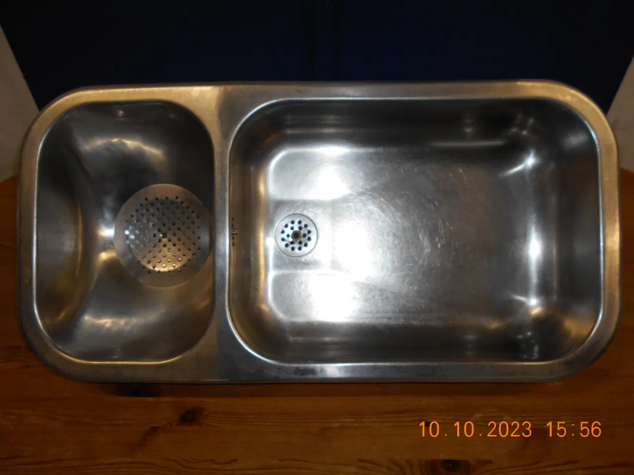 Billede 2 - Stålvask. Dobbelt.