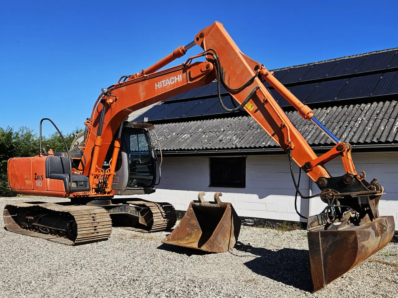 Billede 2 - Hitachi ZX110 / 10 tons / brede bånd / skovlsæt