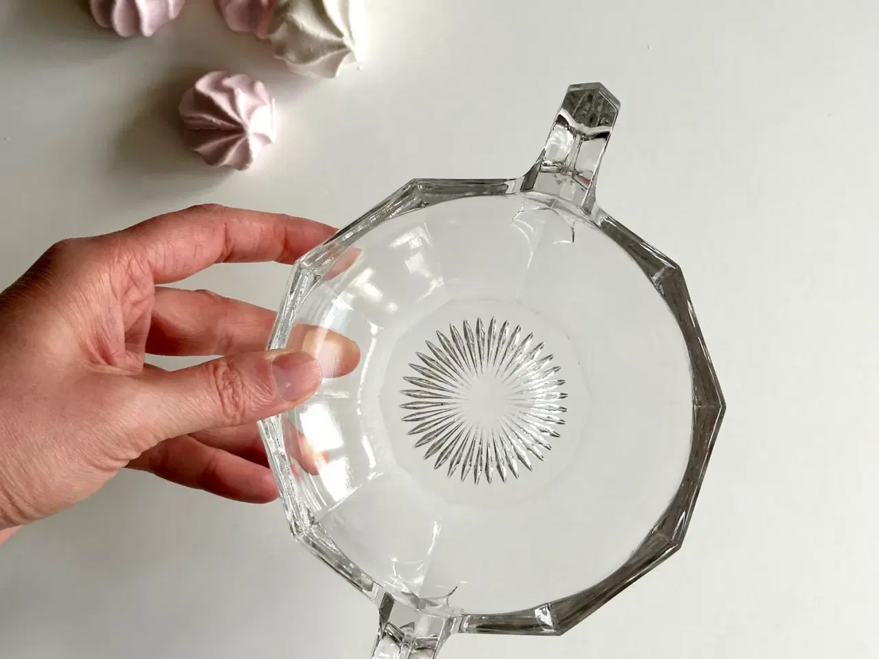 Billede 6 - Skål m hanke, klart glas