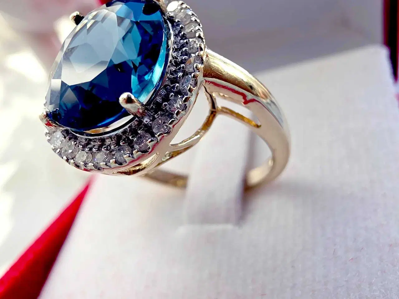 Billede 6 - Stor cocktail statement ring m/brillianter