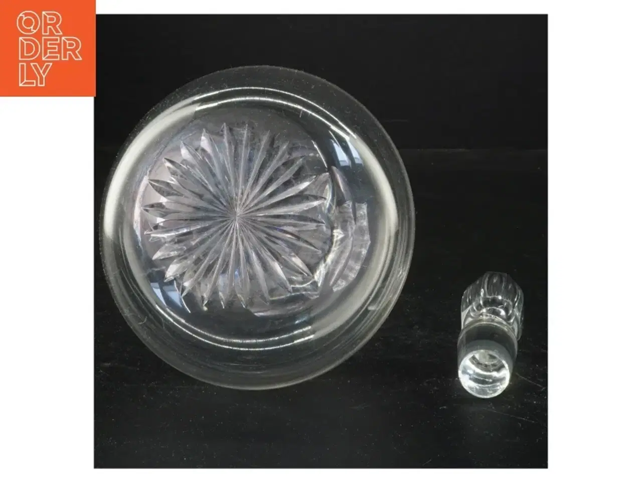 Billede 2 - Glas karaffel med prop (str. 30 cm)