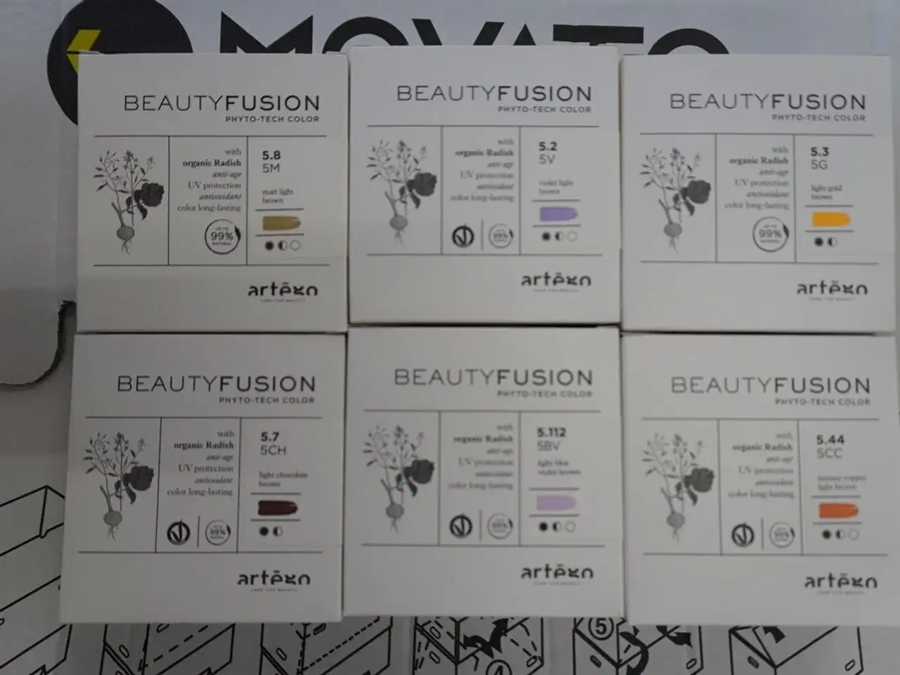 Billede 1 - Kasse med hårfarve, Artego BeautyFusion 100ml