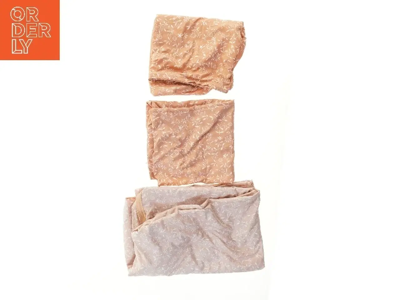 Billede 1 - Sengesæt med blomsterprint (str. 204x134 & 68x57 cm)