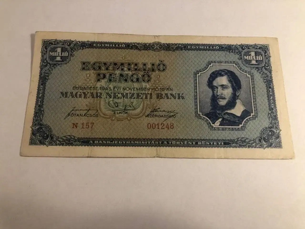 Billede 1 - 1 Million pengo Hungary 1945