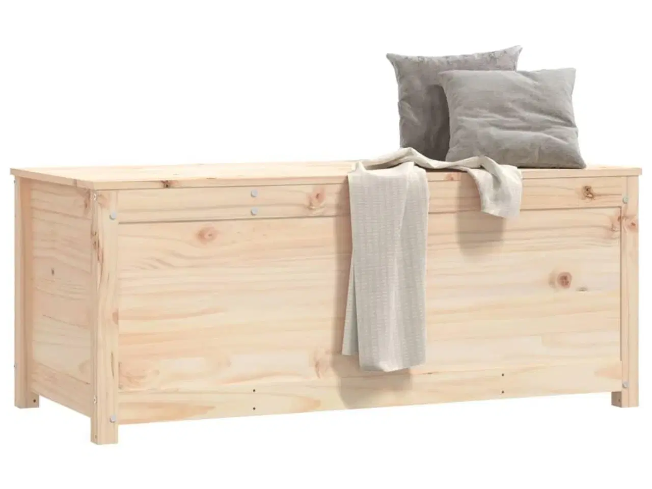 Billede 4 - Opbevaringskasse 110x50x45,5 cm massivt fyrretræ