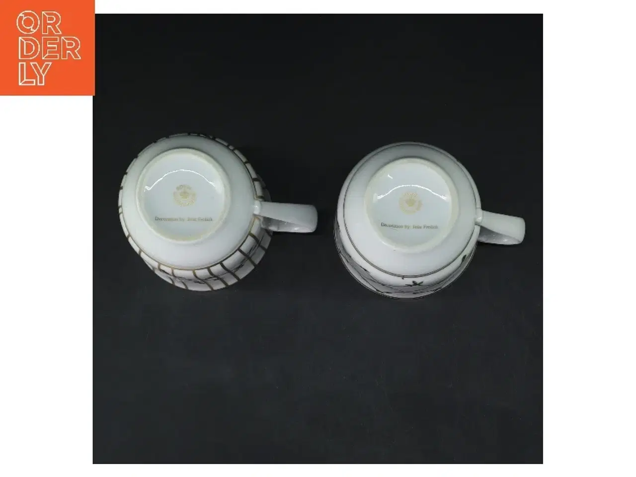 Billede 2 - Royal Copenhagen kaffekrus sæt fra Royal Copenhagen (str. 2 stk Ø 8,5 cm længde 9,5 cm)