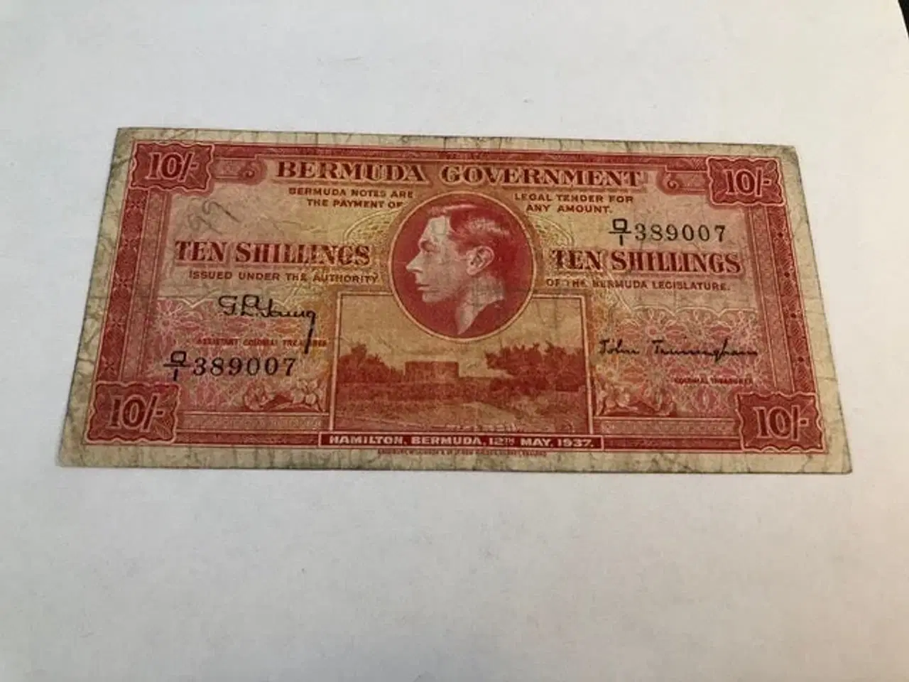 Billede 1 - 10 Shillings Bermuda 1937