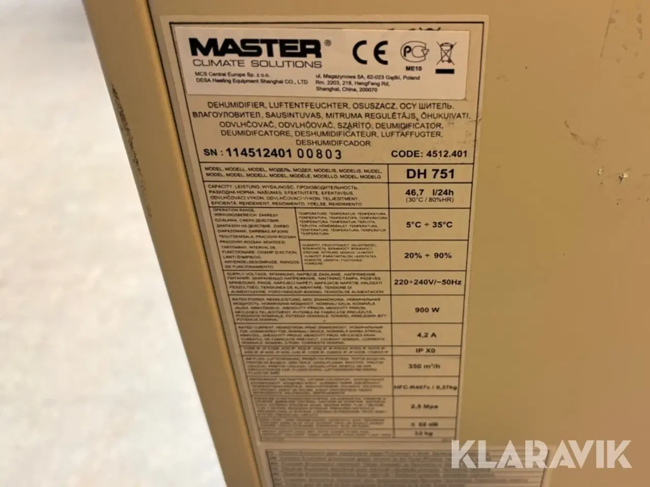 Billede 8 - Affugter Master DH 751