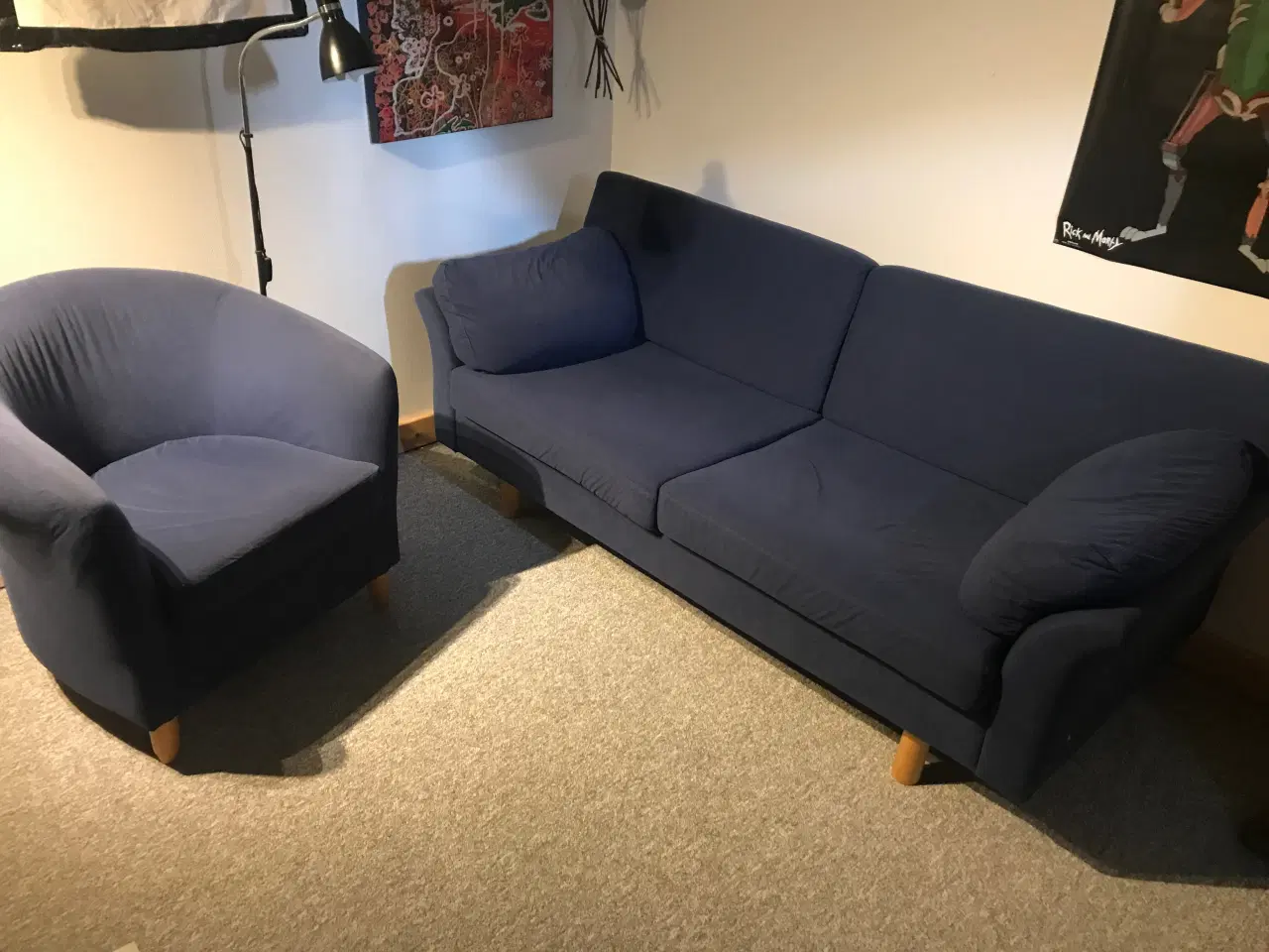 Billede 1 - Sofa og stol