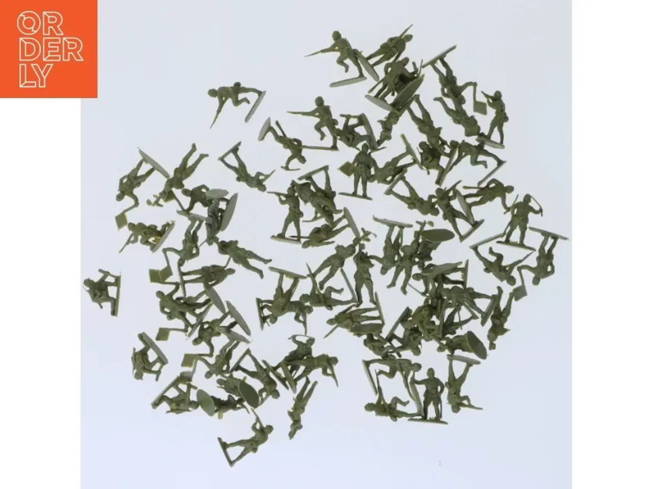 Billede 1 - Små grønne soldaterfigurer (str. 2,5 cm)