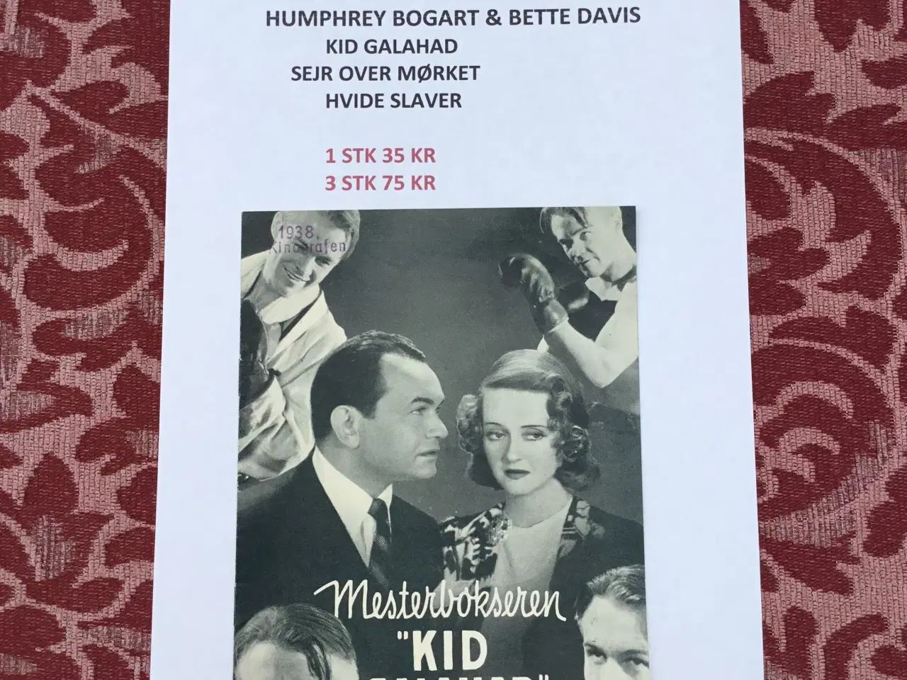 Billede 3 - HUMPHREY BOGART + BETTY DAVIS - 3 LOT
