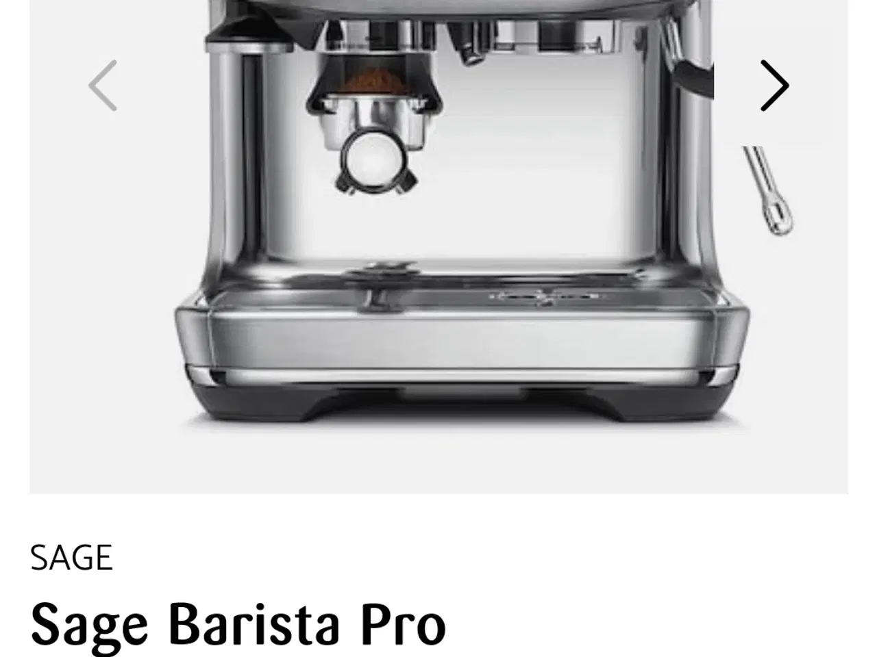 Billede 3 - ✅️ Sage Barista Pro Espressomaskine / Kaffemaskine