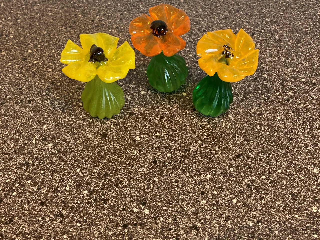 Billede 2 - Lene Højlund glas blomster