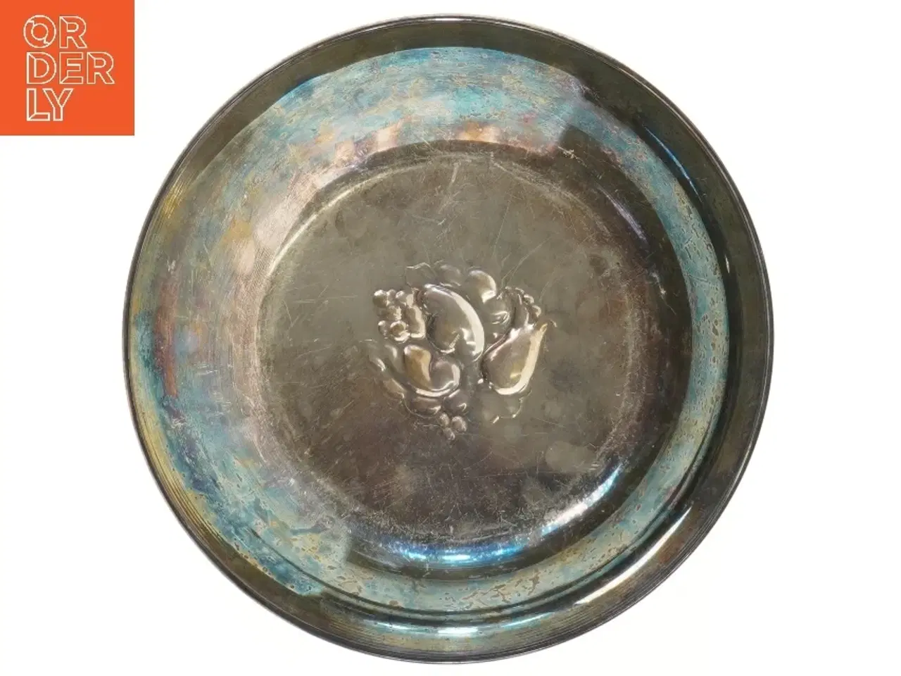 Billede 3 - Dekorativ metal fad (str. Ø 29 cm)
