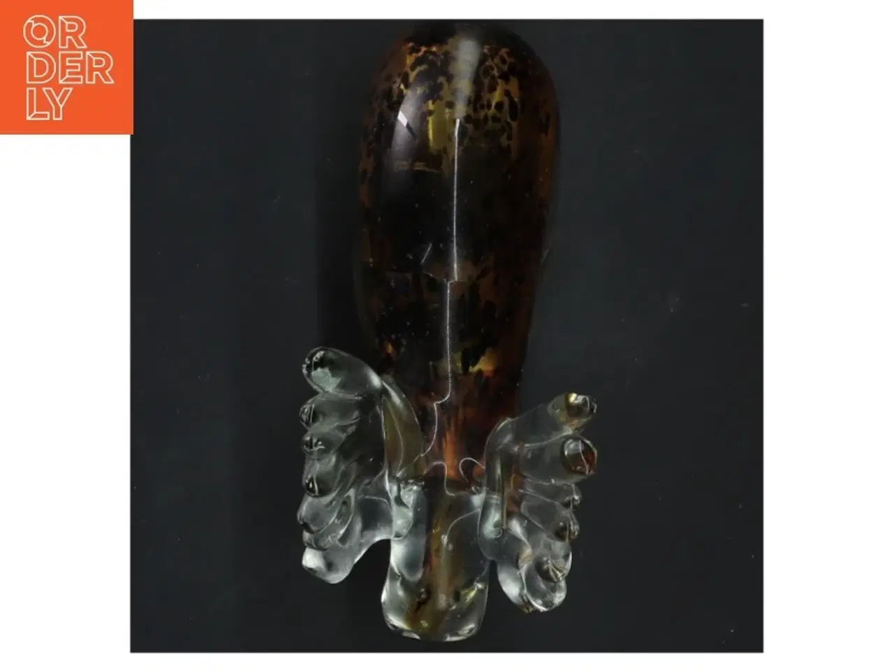 Billede 3 - Glasfigur af en elg (str. 14x14 cm)