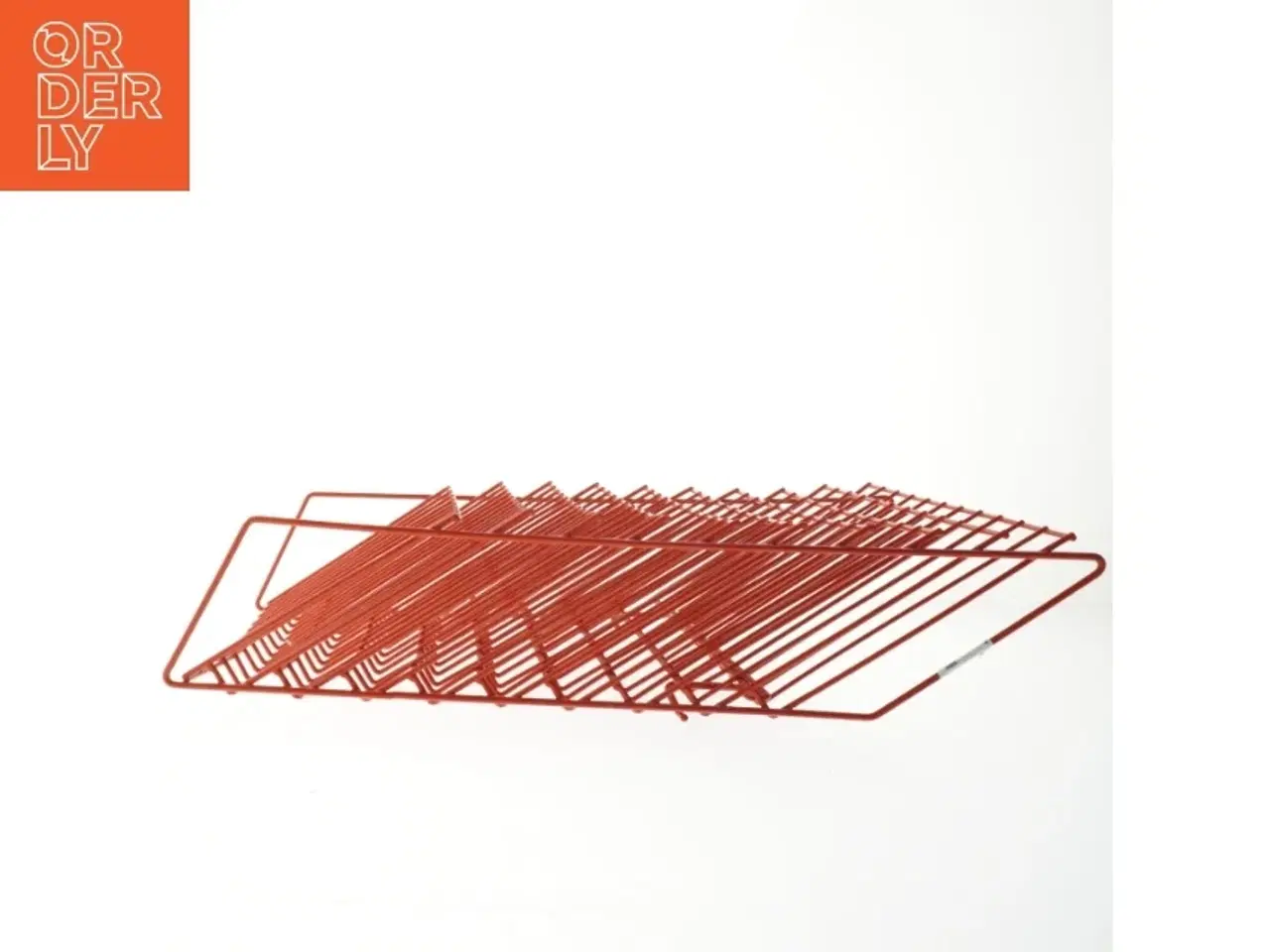 Billede 4 - Rød Vintage magasin trådkurv til opbevaring (str. 50x32 cm)