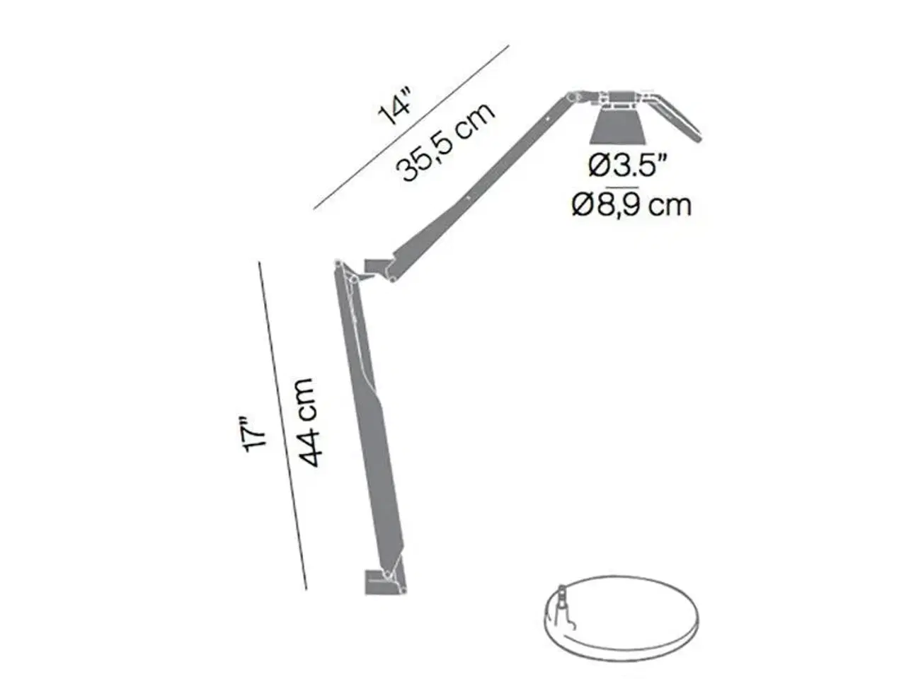 Billede 3 - Luceplan Fortebraccio LED Bordlampe